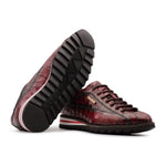 View product image 6: Harris Firenze 1913 Hand-Painted Genuine Alligator Sneakers Red