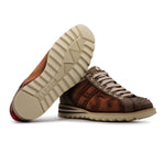 View product image 6: Harris Firenze 1913 Genuine Python & Suede Sneakers Brown