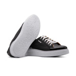 View product image 6: Harris Firenze 1913 Leather & Python Print Sneakers Black