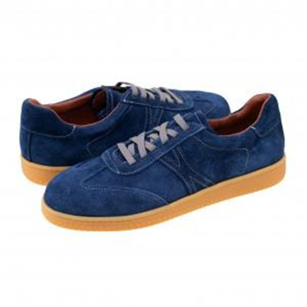 TB Phelps Brooklyn Natural Suede Sneaker Blue