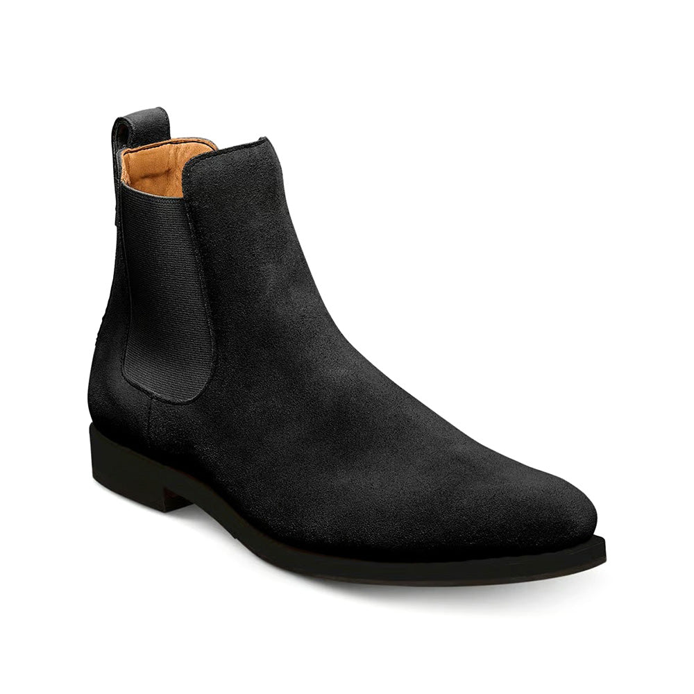 Allen Edmonds Liverpool Suede Chelsea Dress Boots Black (10300)