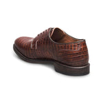 View product image 2: Allen Edmonds Windsor Plain-toe Croco Print Leather Derby Dress Shoe Chili (10226)
