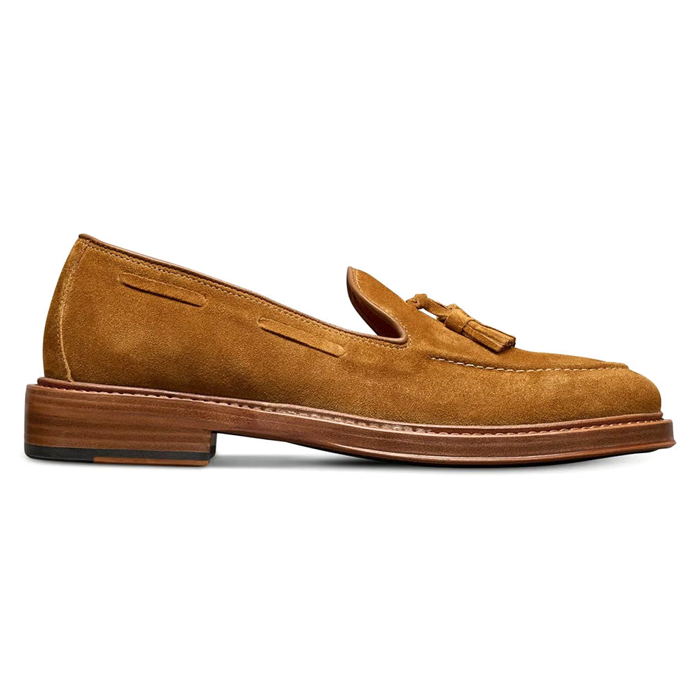 Allen Edmonds Baker Suede Tassel Loafer Brown Cinnamon (9553)