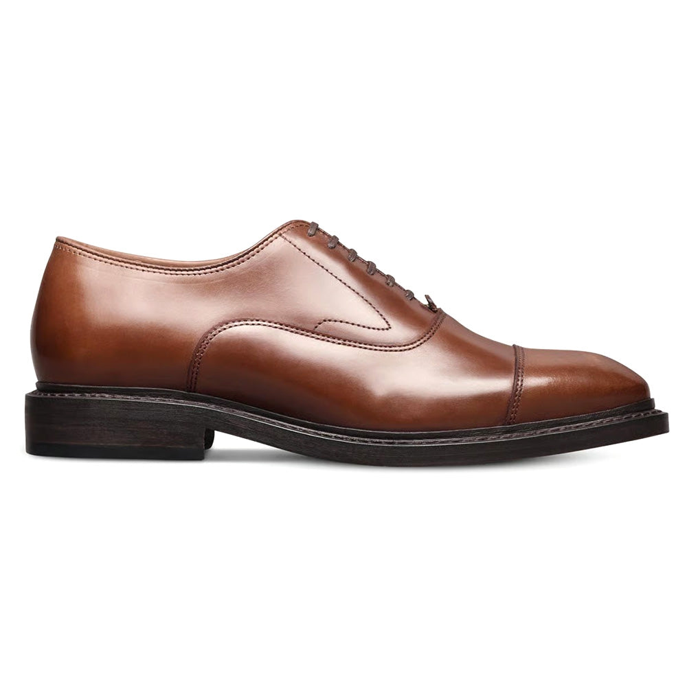 Allen Edmonds Manhattan Reserve Polished Calf Leather Cap-toe Oxford Dress Shoe Natural (10154)