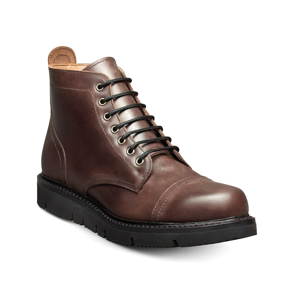 Allen Edmonds Park City Leather Lace-up Weatherproof Boot Dark Brown (10219)
