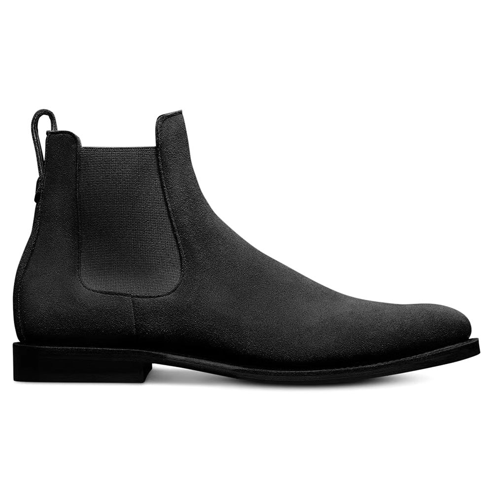 Allen Edmonds Liverpool Suede Chelsea Dress Boots Black (10300)