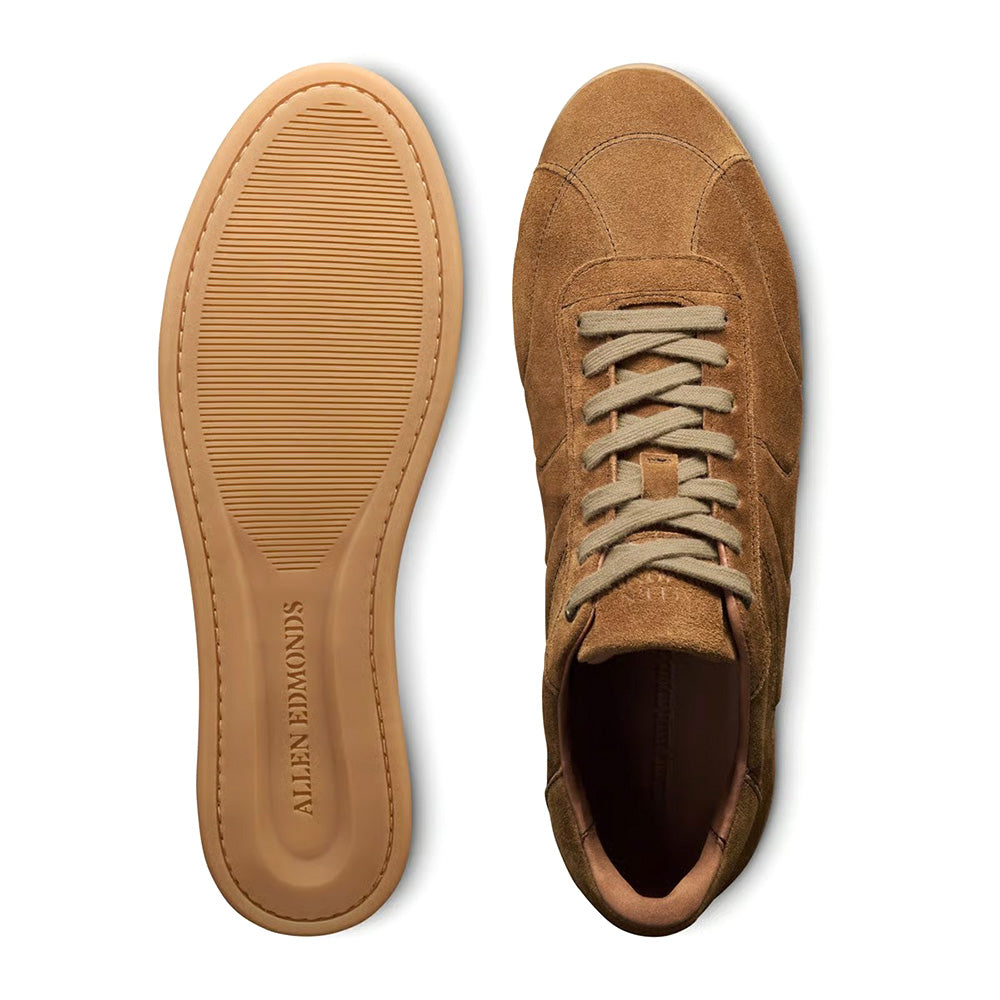 Allen Edmonds Aidan Suede Lace-Up Sneaker Cinnamon Brown (9750