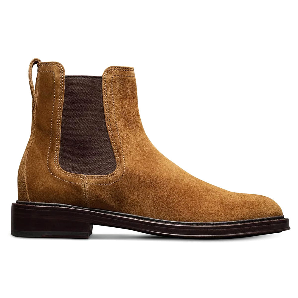 Allen Edmonds Boone Suede Cheslea Boot Cinnamon Brown (9569)