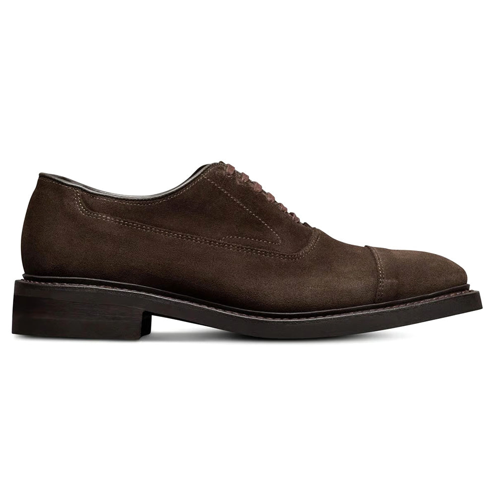 Allen Edmonds Rhett Suede Cap-toe Oxford Dress Shoe Bitter Chocolate (9680)