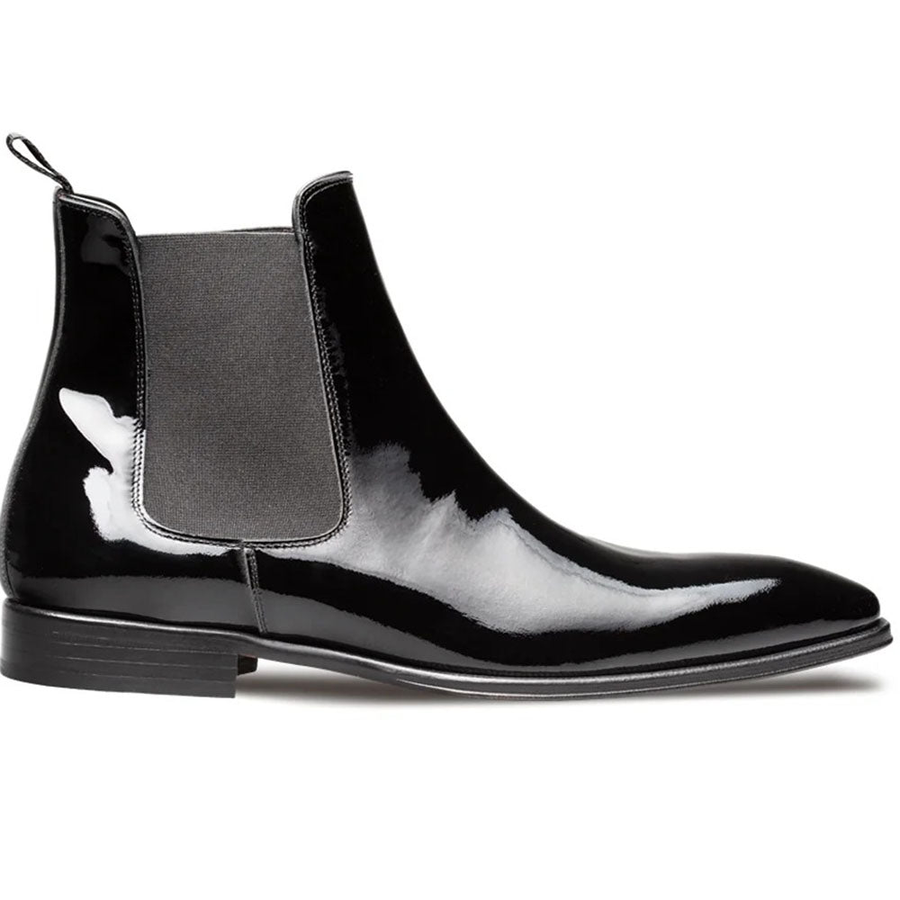 Mezlan Maverick Blackjack Patent Leather Dress Boot Black (22023)