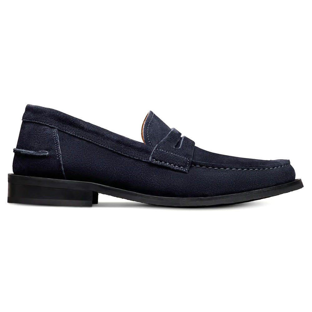 Allen Edmonds Sorrento Suede Penny Loafer Navy (9629)