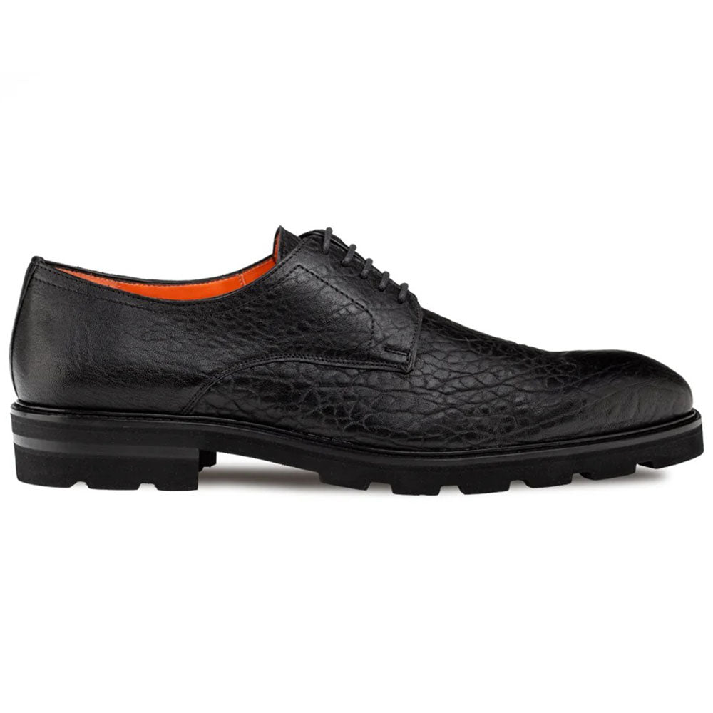 Mezlan Aspen Pebble Grain Leather Derby Black (21925)