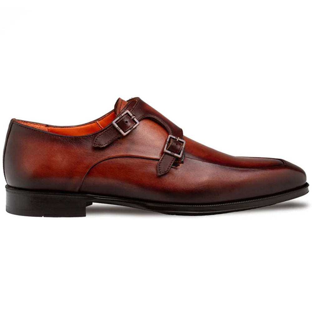Mezlan Berkshire Calfskin Double Monk Strap Cognac / Rust (21992)
