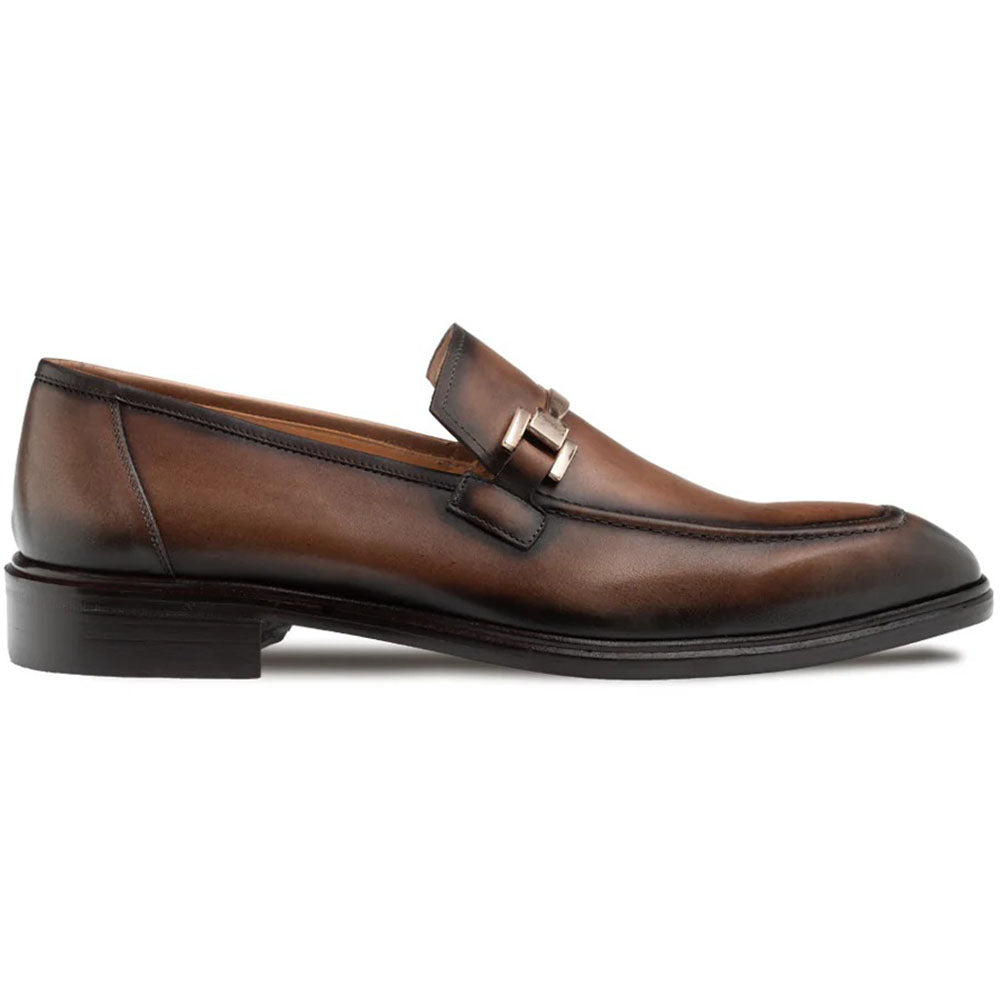 Mezlan Barsotti Patina Calfskin Bit Loafer Chocolate (21751)