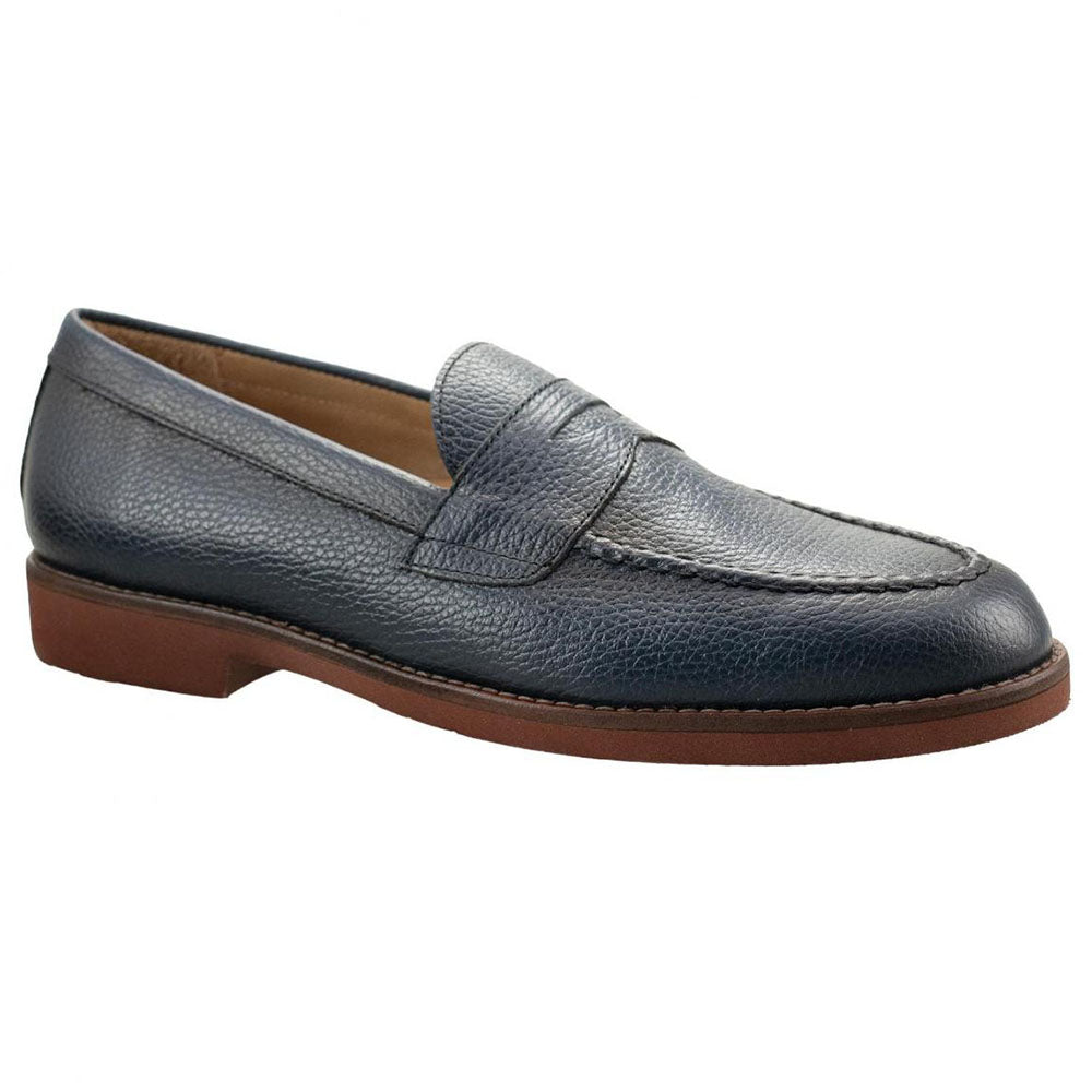 TB Phelps Grady Handsewn Calfskin Penny Loafer Blue
