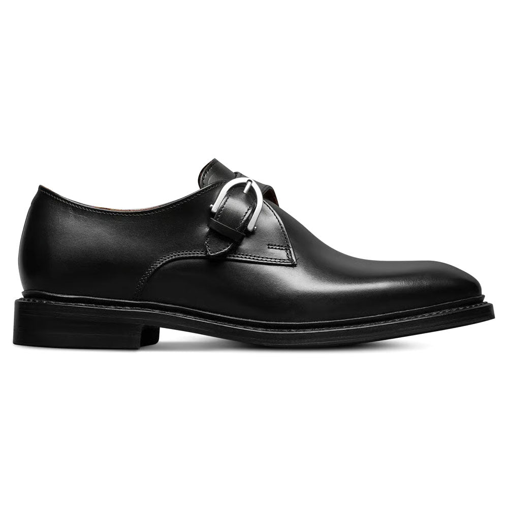 Allen Edmonds Ryder Calfskin Single Monk Strap Dress Shoe Black (9735)