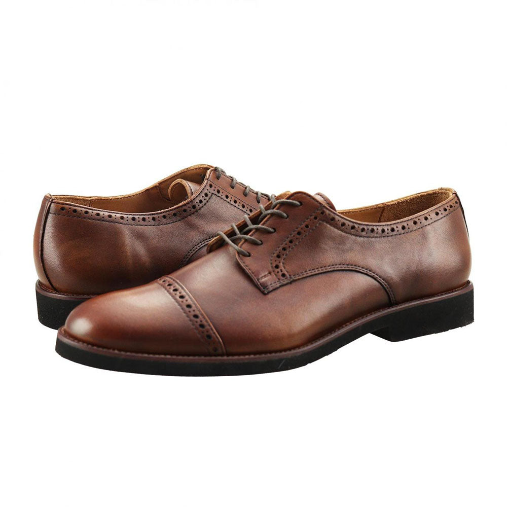TB Phelps Kensington Cap Toe Oxford Brown