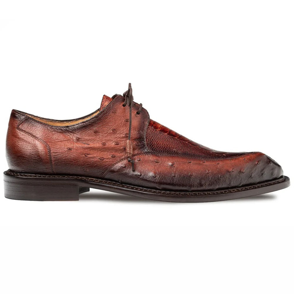 Mezlan Cerler Ostrich Split Toe Derby Tabac / Rugger (50300-SP)