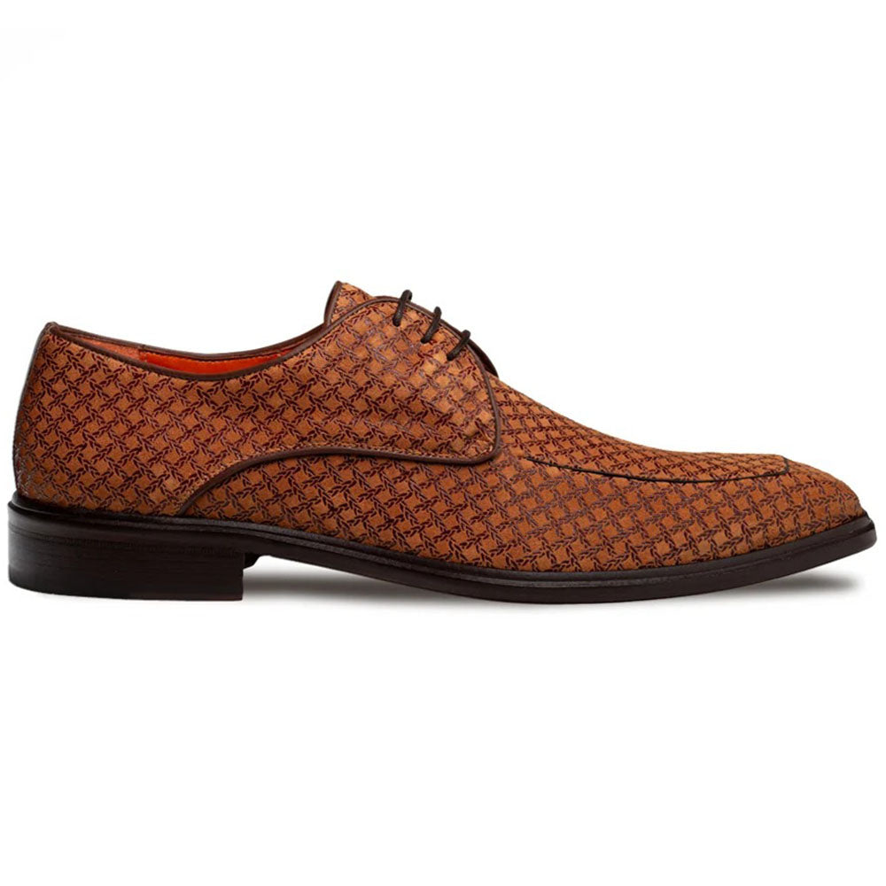 Mezlan Montage Printed Suede Derby Tan (21984)
