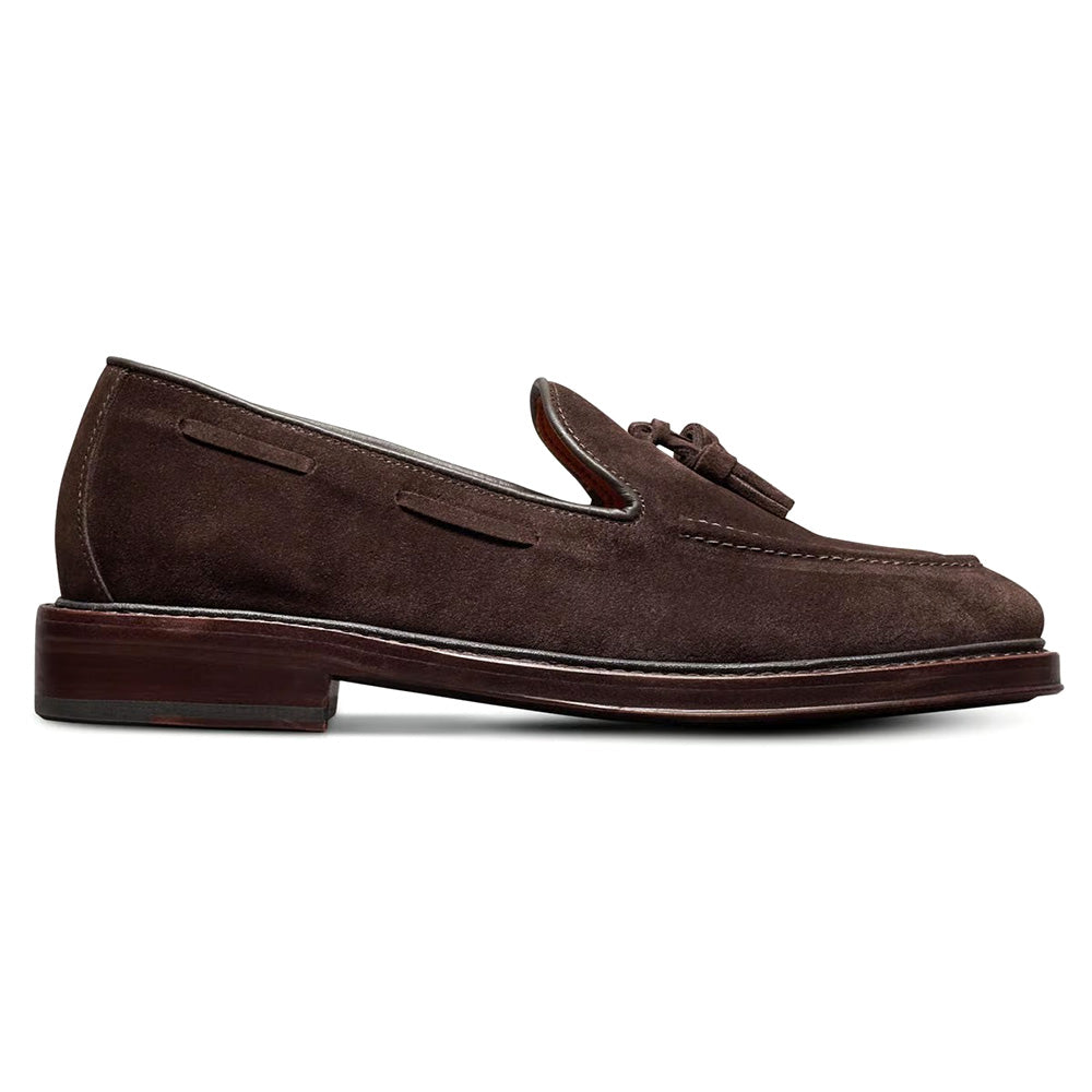 Allen Edmonds Baker Suede Tassel Loafer Bitter Chocolate (9806)