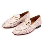 View product image 6: Vinci Leather The Orsavino Croc-Embossed Leather Loafer Beige
