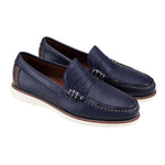View product image 3: TB Phelps Freeport Sport Venetian Pebble Grain Loafer Blue