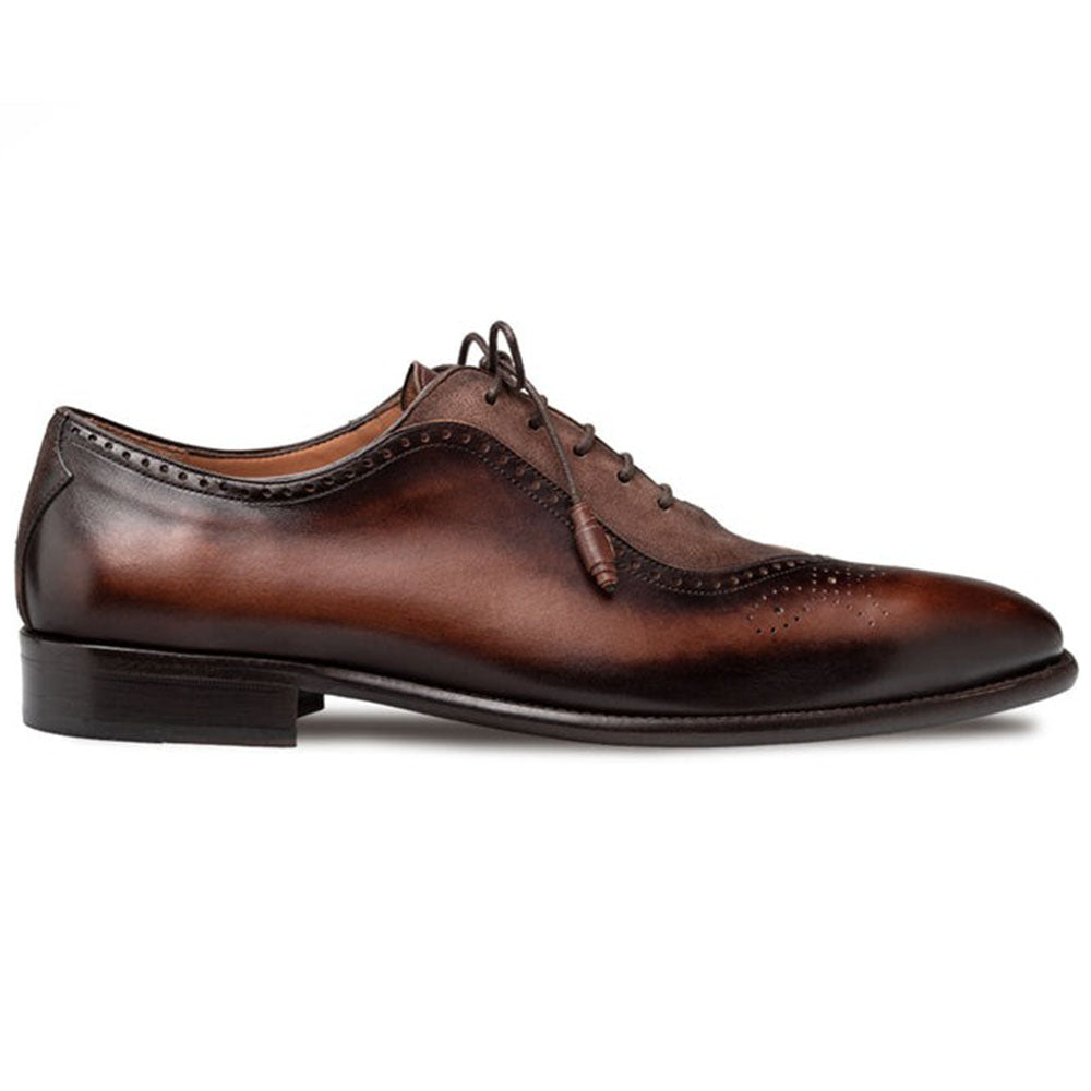 Mezlan Eagle Calfskin & Suede Oxford Brown / Taupe (21952)