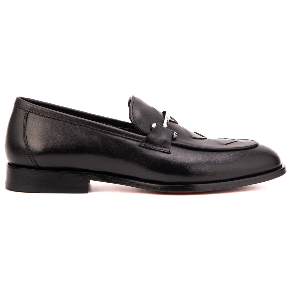 Vinci Leather The Venzaro Calf Leather Loafer Black