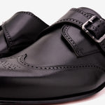 View product image 3: Vinci Leather The Montelviro Leather Monk Strap Black