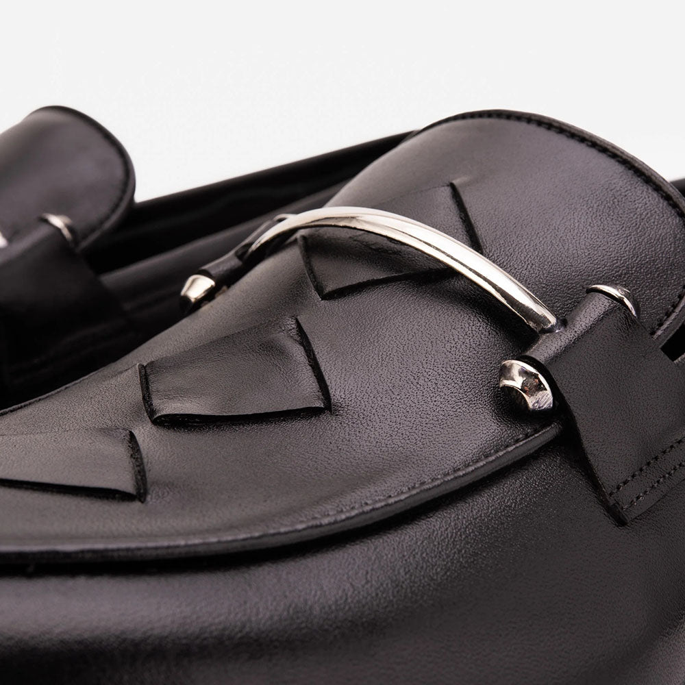 Vinci Leather The Venzaro Calf Leather Loafer Black