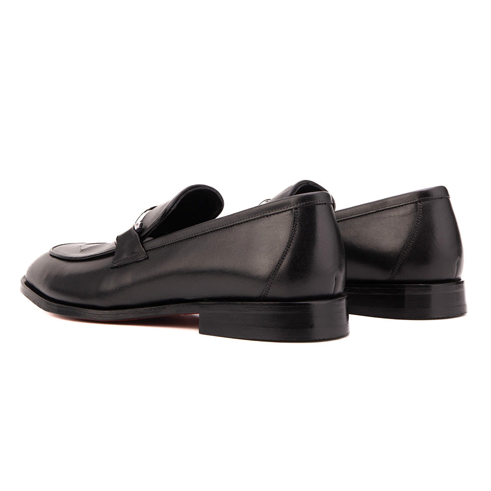 Vinci Leather The Venzaro Calf Leather Loafer Black