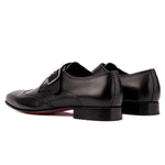 View product image 5: Vinci Leather The Montelviro Leather Monk Strap Black
