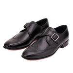 View product image 6: Vinci Leather The Montelviro Leather Monk Strap Black