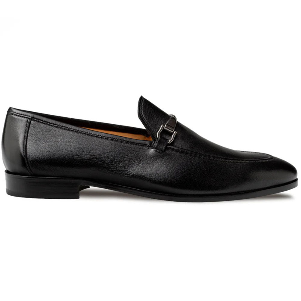 Mezlan Barsotti Patina Calfskin Bit Loafer Black (21751)