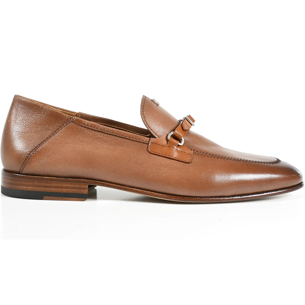 John Richmond Leather Bit Loafer Tan