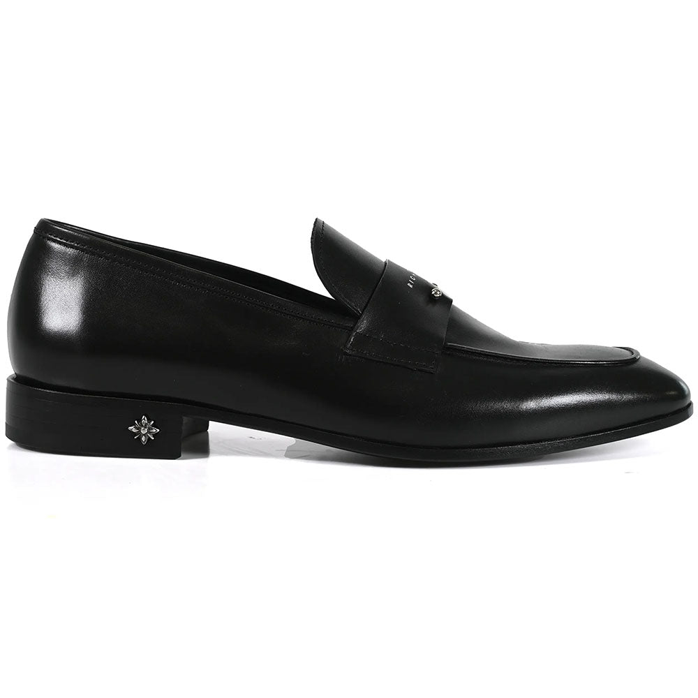 John Richmond Leather Bit Loafer Black