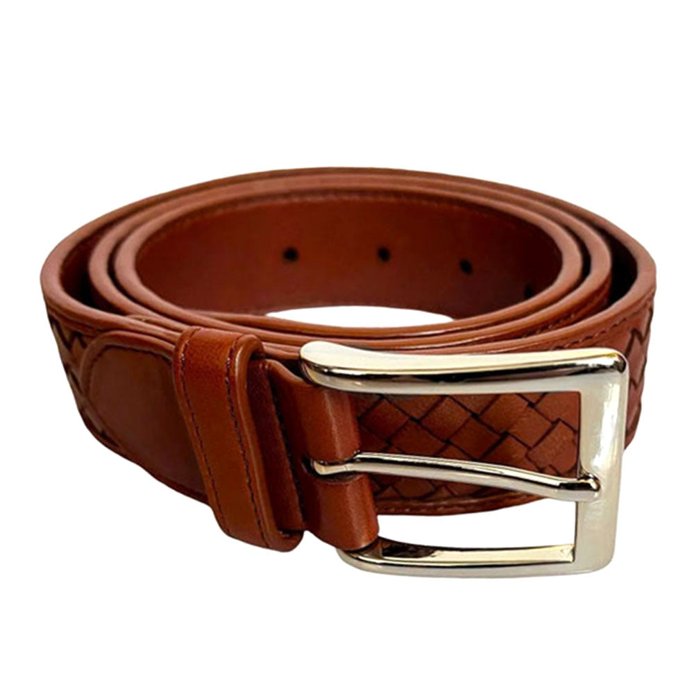 Robert Zur Burton True Glove Woven Leather Belt Luggage
