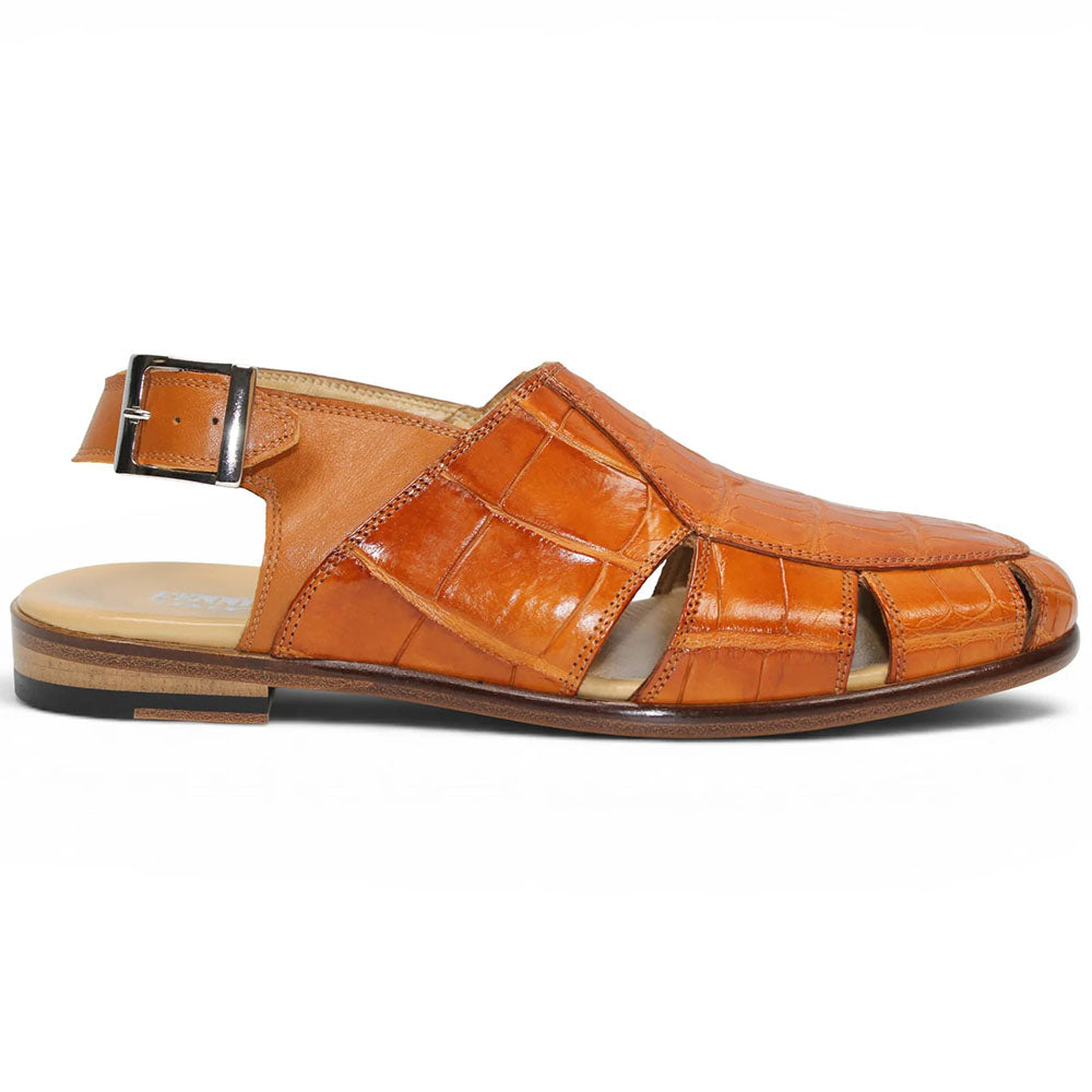 Fennix F131 Genuine Alligator Sandal Cuoio