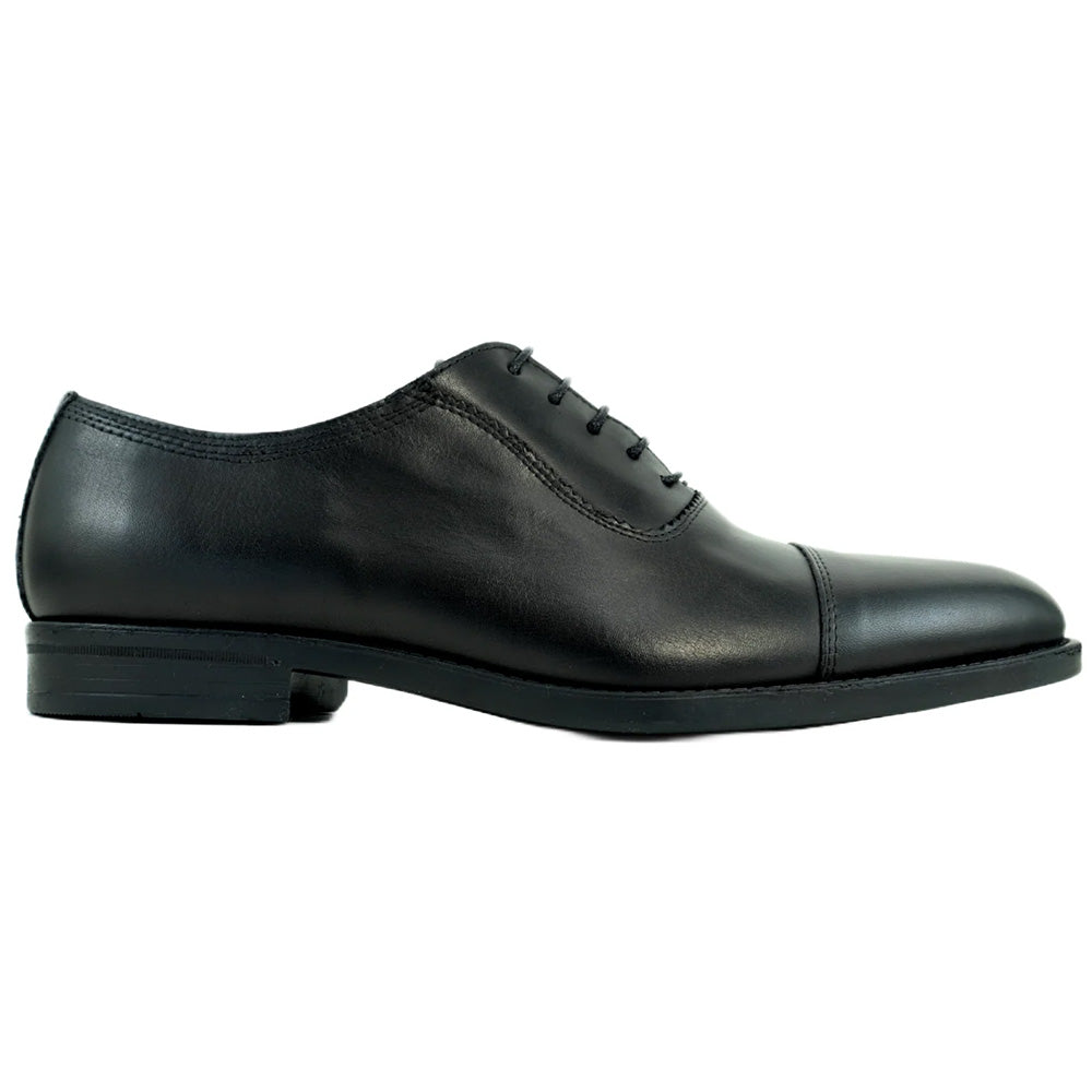 Alan Payne Lucca Calfskin Cap Toe Oxford Black