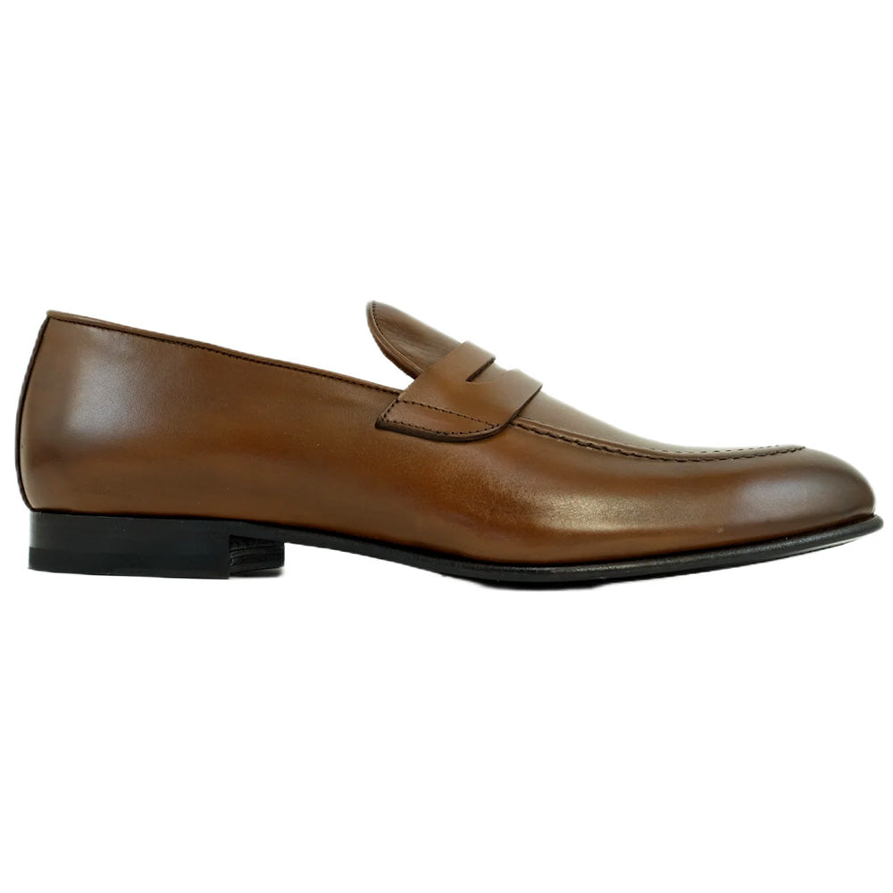 Alan Payne Carlo Leather Penny Loafer Cuoio