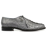 View product image 1: Belvedere Aldo Genuine Caiman Crocodile & Ostrich Quill Derby Grey
