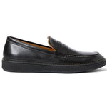View product image 1: Aquatalia Bucarest Calfskin Penny Loafer Black