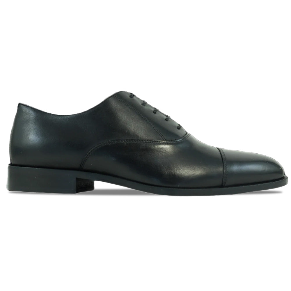 Alan Payne Asti Calfskin Cap Toe Oxford Black