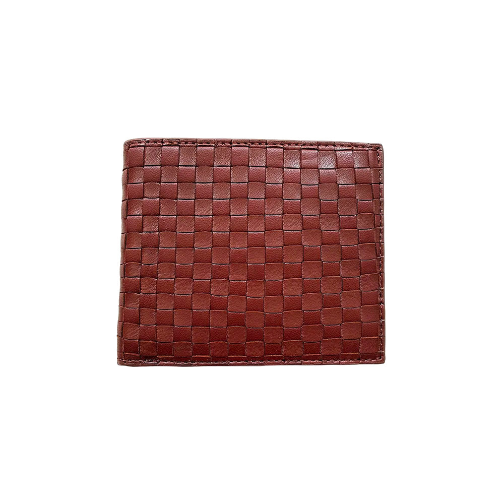 Robert Zur Maitland Woven True Glove Leather Bifold Wallet Luggage
