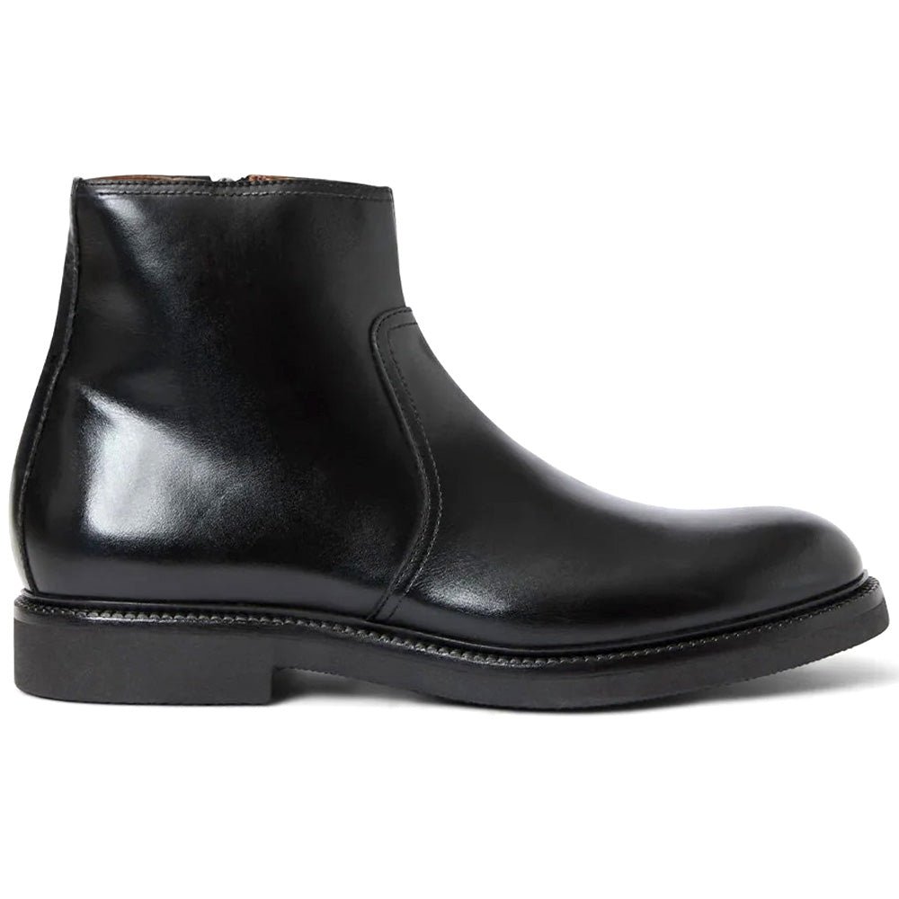 Aquatalia Palmiro Leather Zipper Boot Black