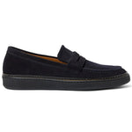 View product image 1: Aquatalia Bucarest Suede Penny Loafer Navy