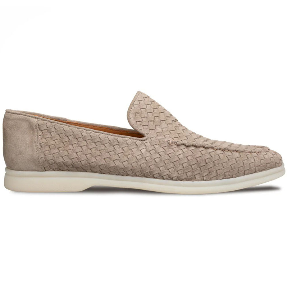 Mezlan Sanlucar Woven Suede Moccasin Taupe (21771)