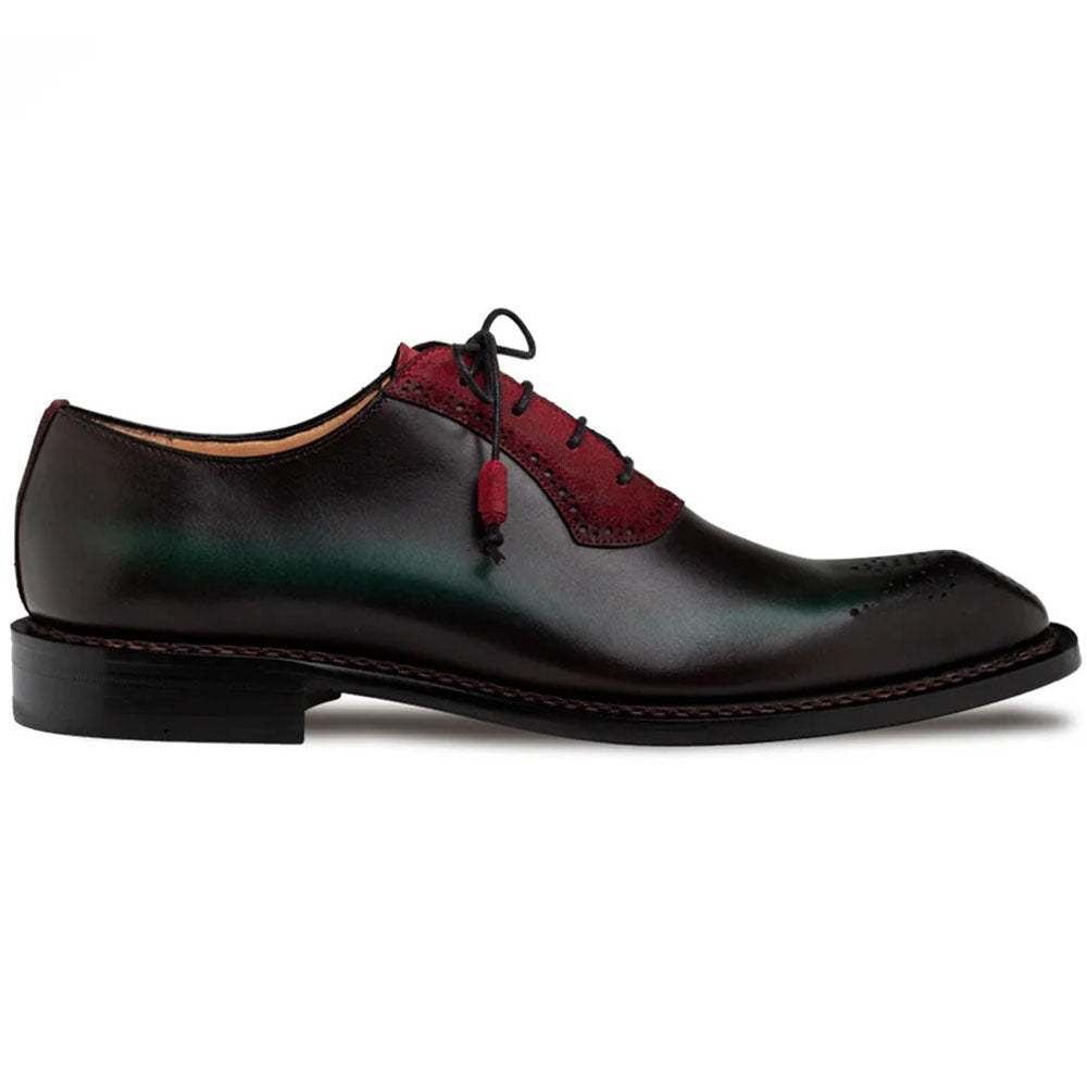 burgundy dress shoes Men's Medallion Toe Lace-Up Leather Shoes, 9 Emitting an air of elegance Burgundy Shoes - Mens Burgundy