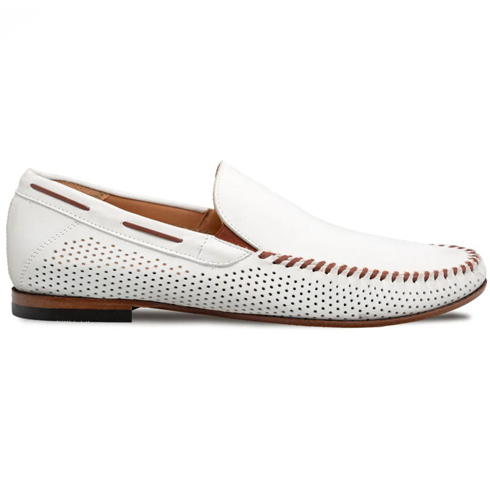 Mezlan Tossa Nubuck Moccasin Bone (7462)