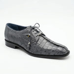 View product image 2: Belvedere Aldo Genuine Caiman Crocodile & Ostrich Quill Derby Grey